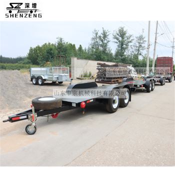 5噸油罐底盤平板拖車